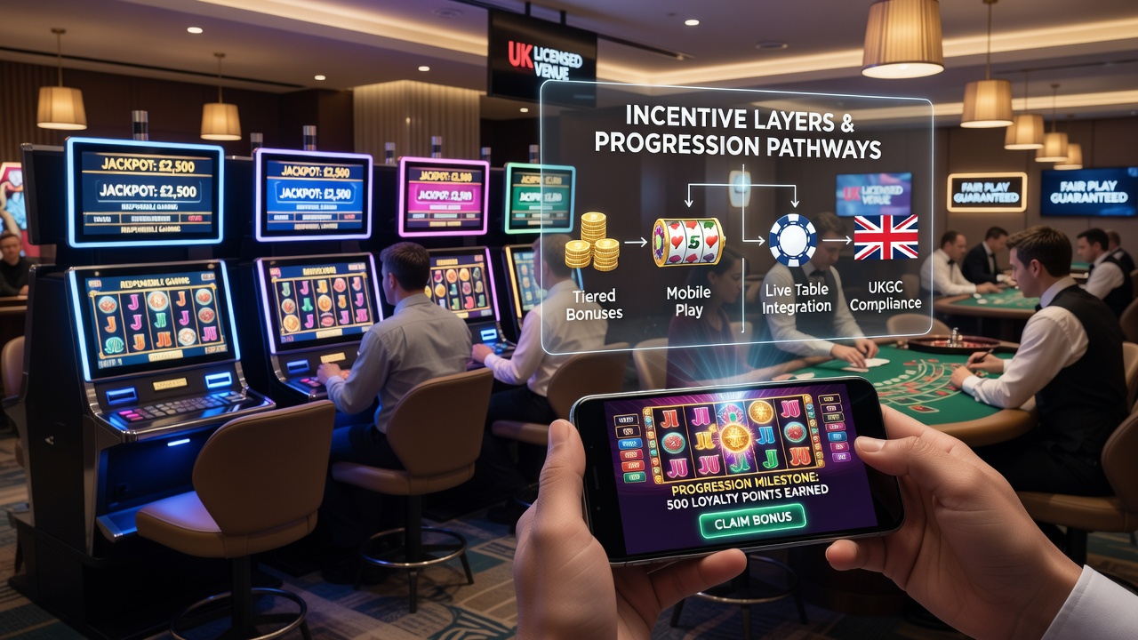 Mobile slot interface transitioning to live dealer table view on a tablet in a UK casino setting