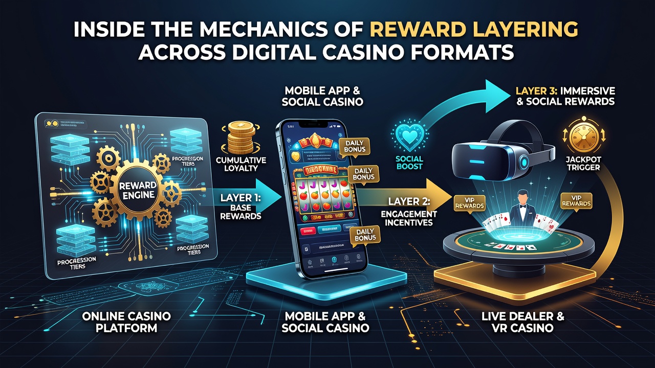 Screenshot of a mobile casino interface displaying tiered rewards and progress tracking