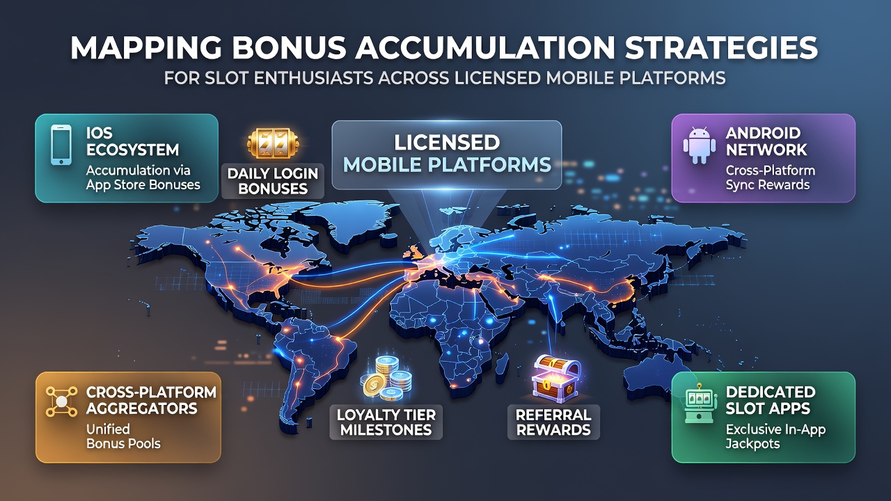 Mobile slot game interface displaying bonus tracking features on a licensed platform