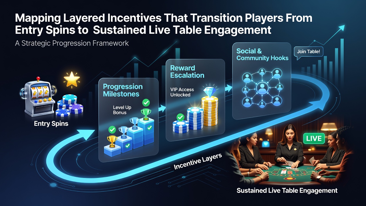 Mobile screen view of live dealer table with overlaid bonus progression indicators