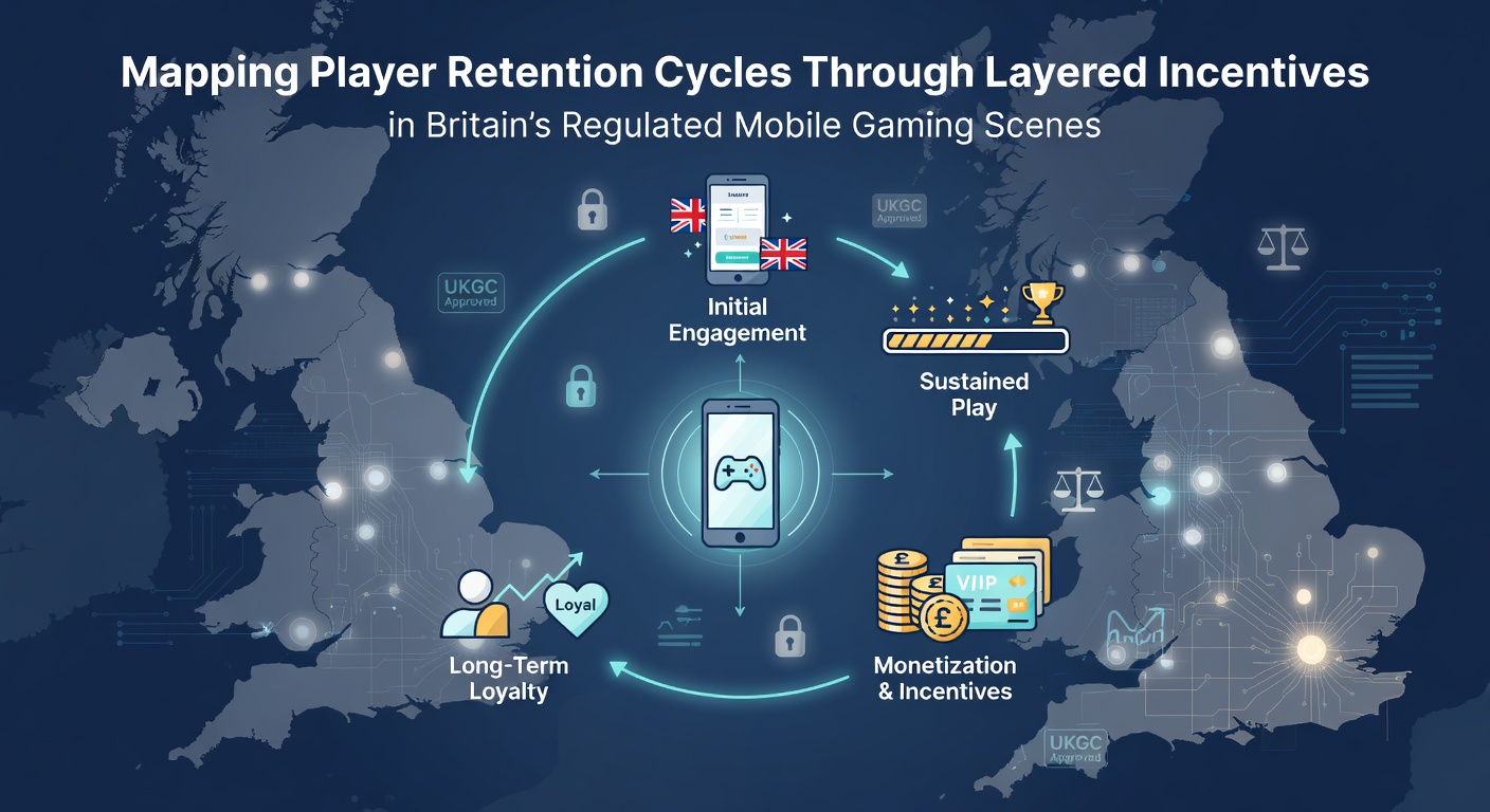 Visualization of player retention cycles and layered incentive mapping in regulated UK mobile gaming platforms