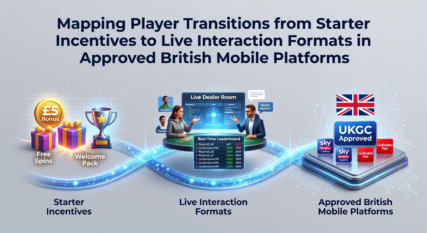 Mobile casino interface showing bonus offers transitioning into live dealer game options on a British-licensed app