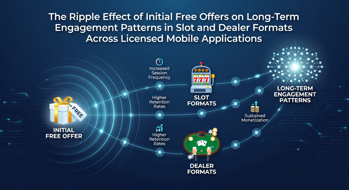 Mobile casino app interface showing initial free spins and bonus offers leading into slot gameplay